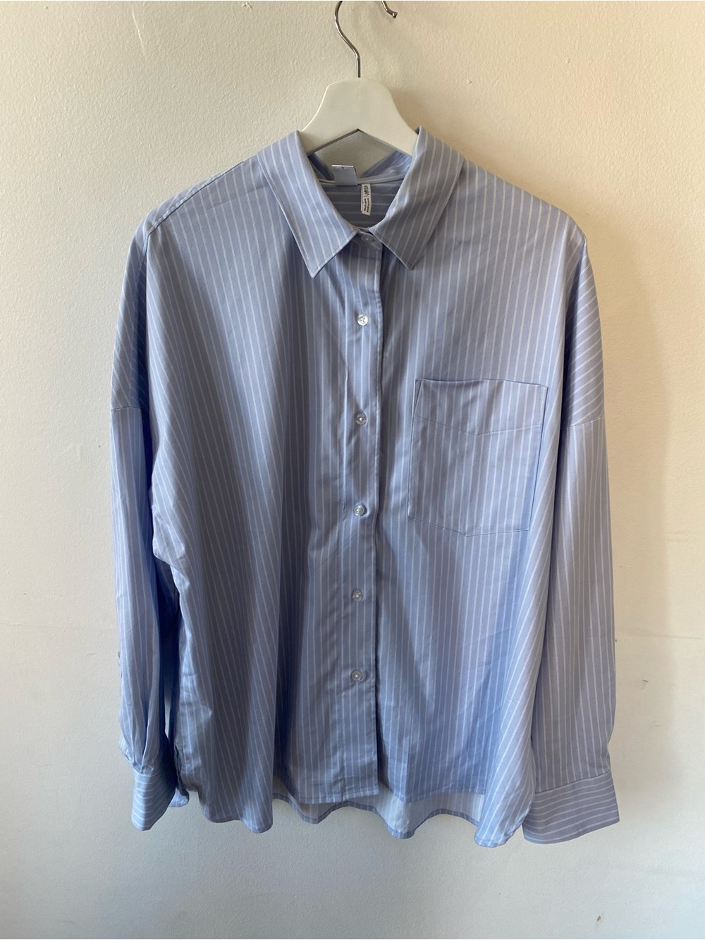 Light Blue Pinstripe Button Down Shirt